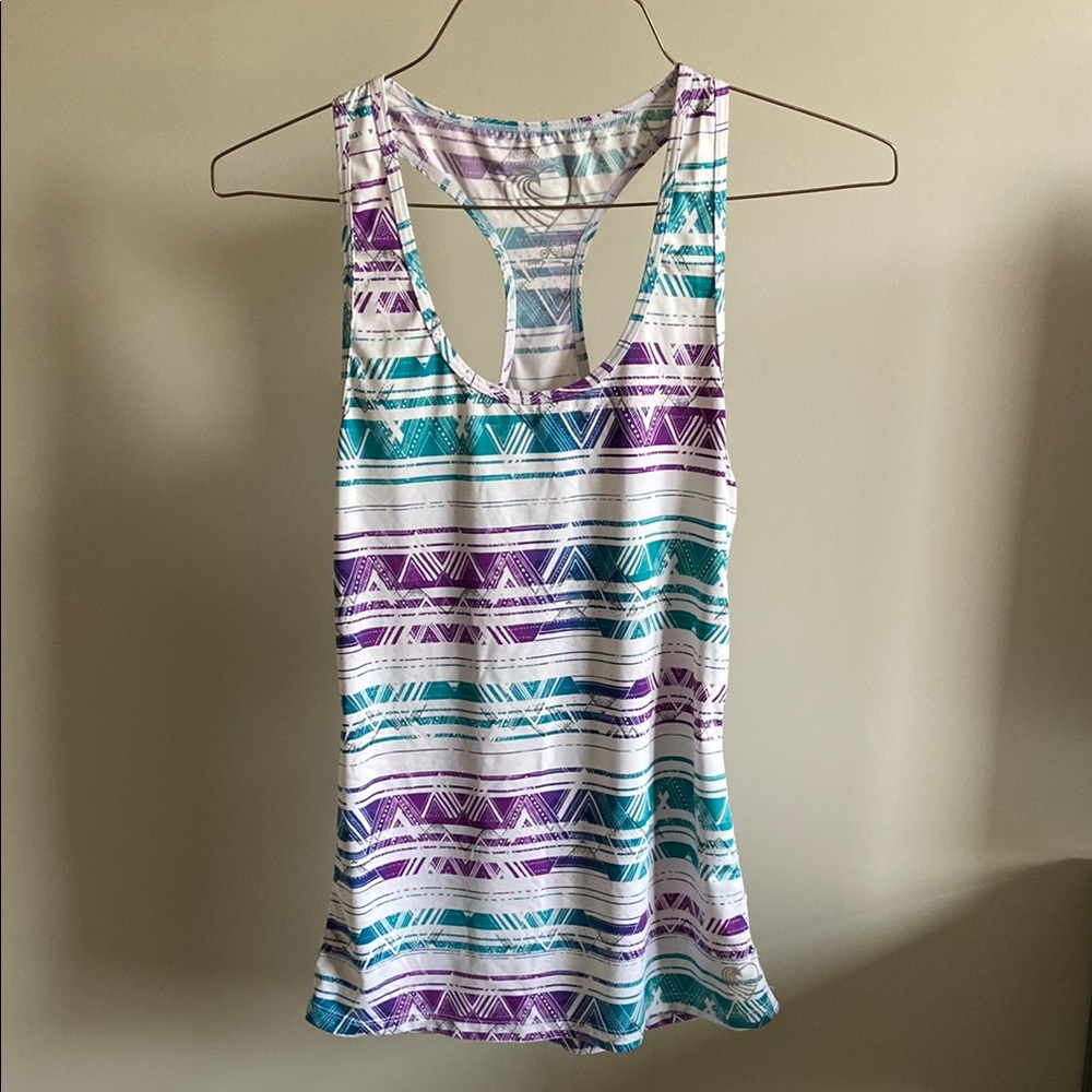 Tone It Up Purple and Teal Racerback